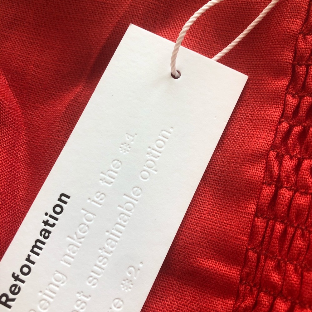 Reformation Ava dress in Hot Day size 10